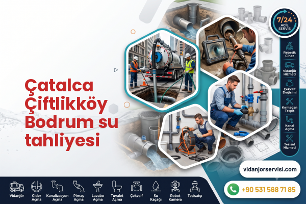 Çatalca Çiftlikköy Bodrum su tahliyesi