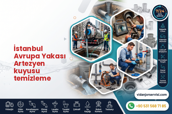 İstanbul Avrupa Yakası Artezyen kuyusu temizleme