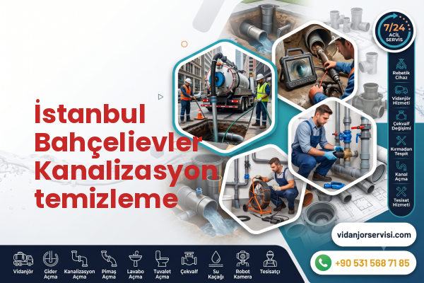 İstanbul Bahçelievler Kanalizasyon temizleme