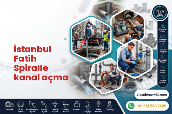 İstanbul Fatih Spiralle kanal açma