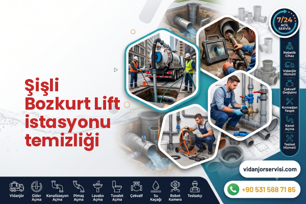 Şişli Bozkurt Lift istasyonu temizliği