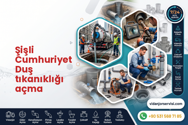 Şişli Cumhuriyet Duş tıkanıklığı açma