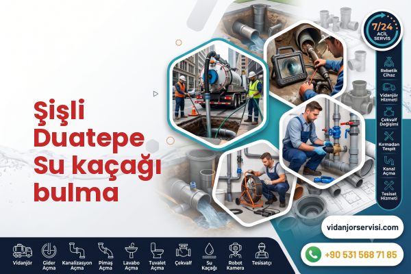 Şişli Duatepe Su kaçağı bulma