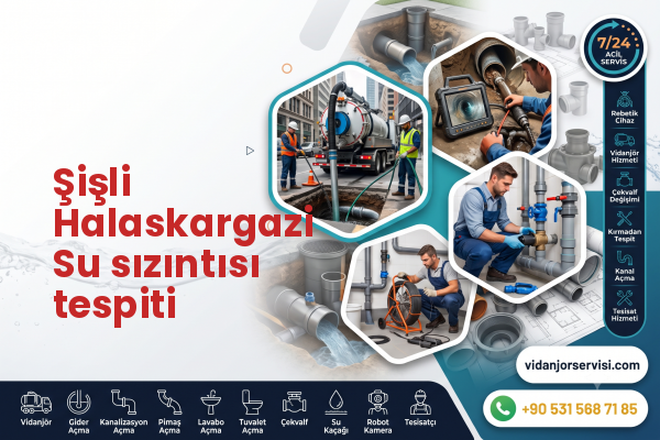 Şişli Halaskargazi Su sızıntısı tespiti