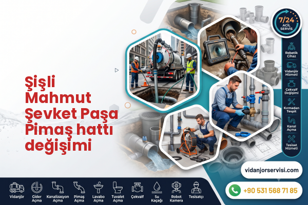 Şişli Mahmut Şevket Paşa Pimaş hattı değişimi