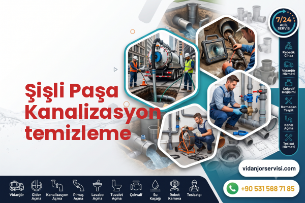 Şişli Paşa Kanalizasyon temizleme