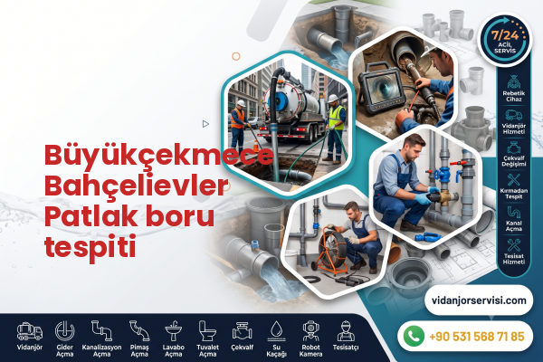 Büyükçekmece Bahçelievler Patlak boru tespiti