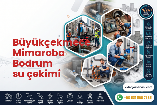 Büyükçekmece Mimaroba Bodrum su çekimi