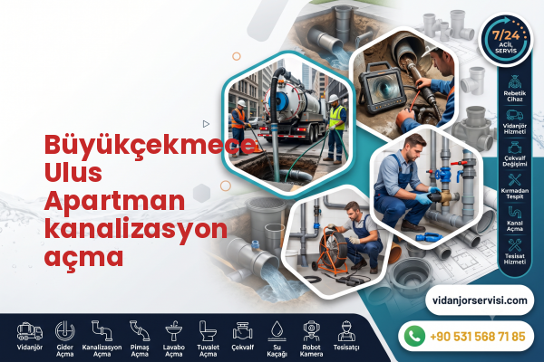 Büyükçekmece Ulus Apartman kanalizasyon açma