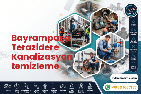 Bayrampaşa Terazidere Kanalizasyon temizleme