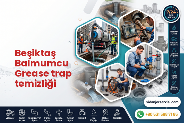 Beşiktaş Balmumcu Grease trap temizliği