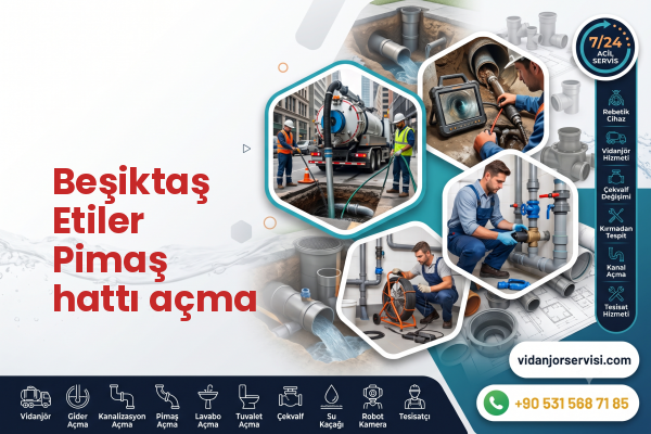 Beşiktaş Etiler Pimaş hattı açma