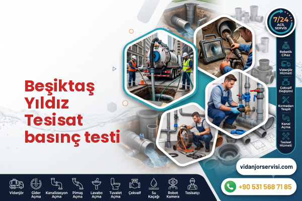 Beşiktaş Yıldız Tesisat basınç testi