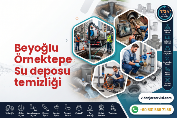 Beyoğlu Örnektepe Su deposu temizliği