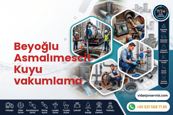 Beyoğlu Asmalımescit Kuyu vakumlama