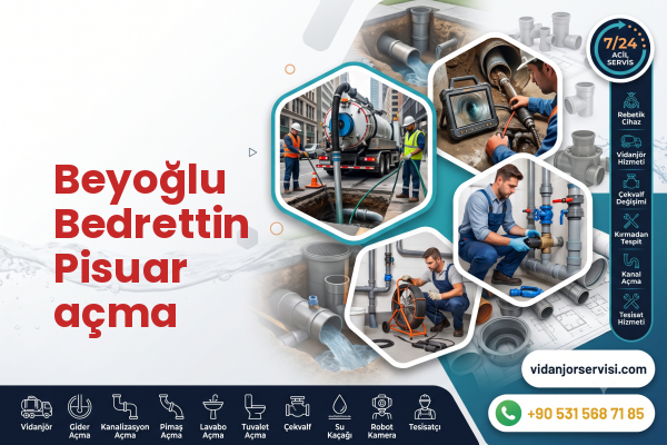 Beyoğlu Bedrettin Pisuar açma
