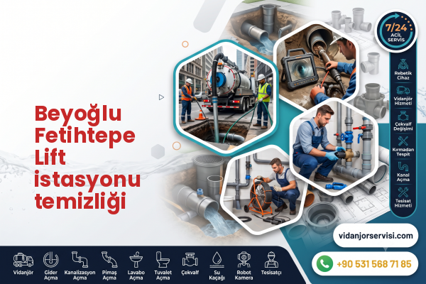 Beyoğlu Fetihtepe Lift istasyonu temizliği