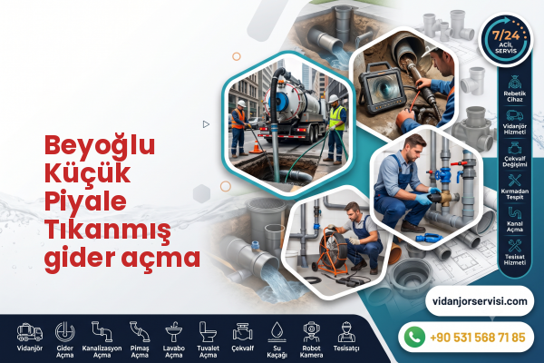 Beyoğlu Küçük Piyale Tıkanmış gider açma
