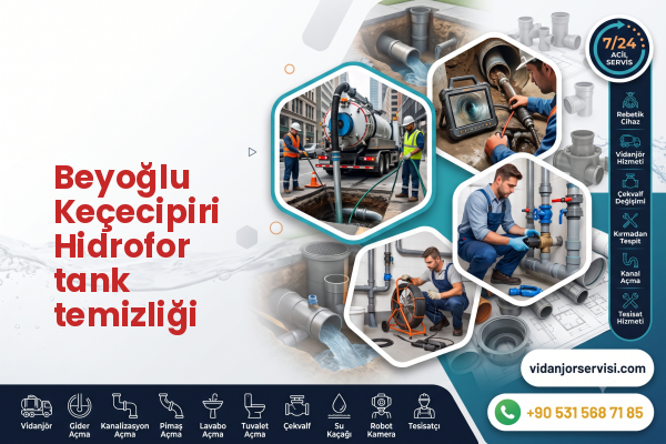 Beyoğlu Keçecipiri Hidrofor tank temizliği