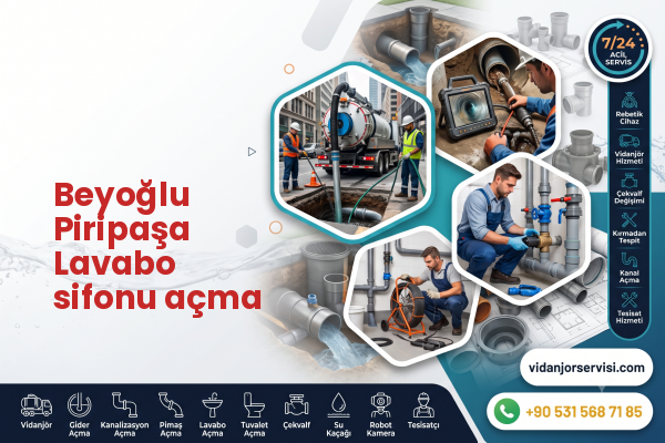 Beyoğlu Piripaşa Lavabo sifonu açma