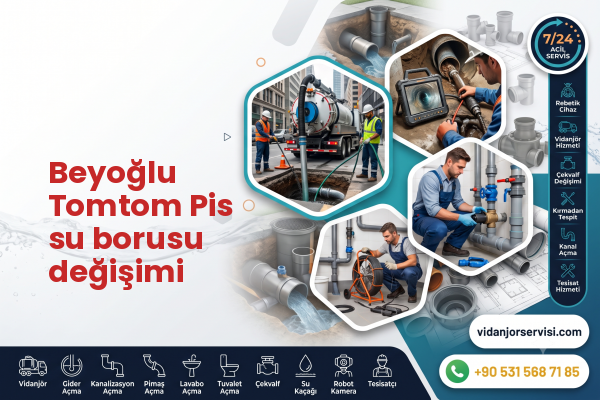 Beyoğlu Tomtom Pis su borusu değişimi