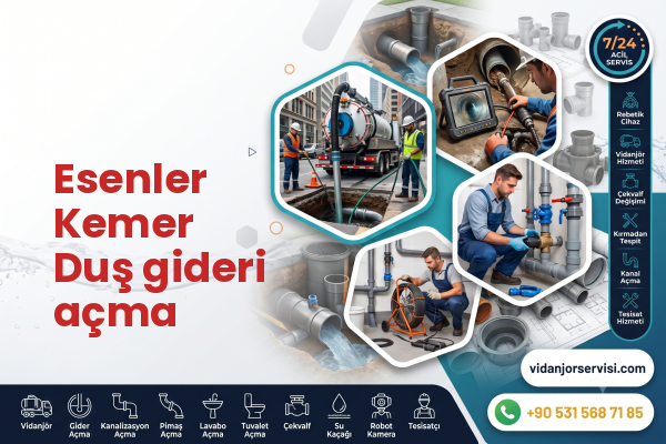 Esenler Kemer Duş gideri açma