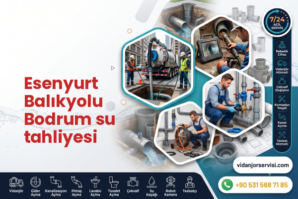 Esenyurt Balıkyolu Bodrum su tahliyesi