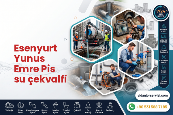 Esenyurt Yunus Emre Pis su çekvalfi