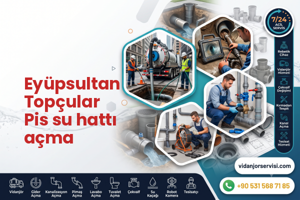 Eyüpsultan Topçular Pis su hattı açma