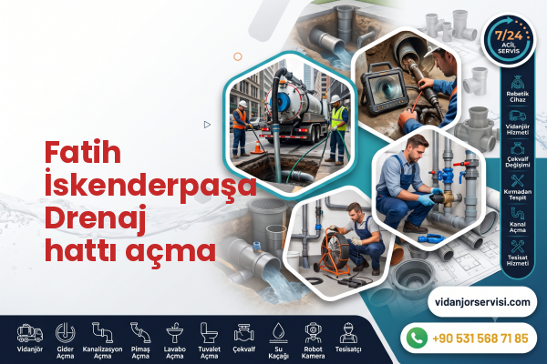 Fatih İskenderpaşa Drenaj hattı açma