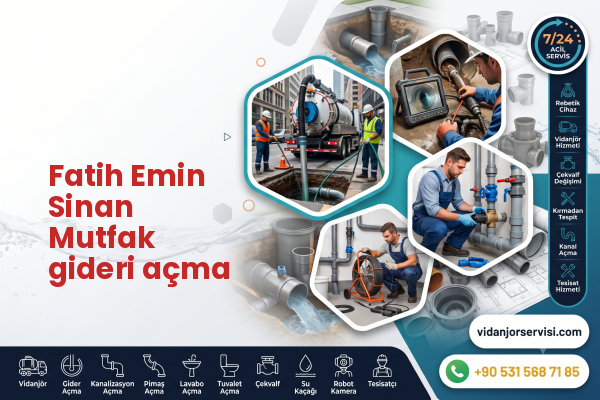 Fatih Emin Sinan Mutfak gideri açma