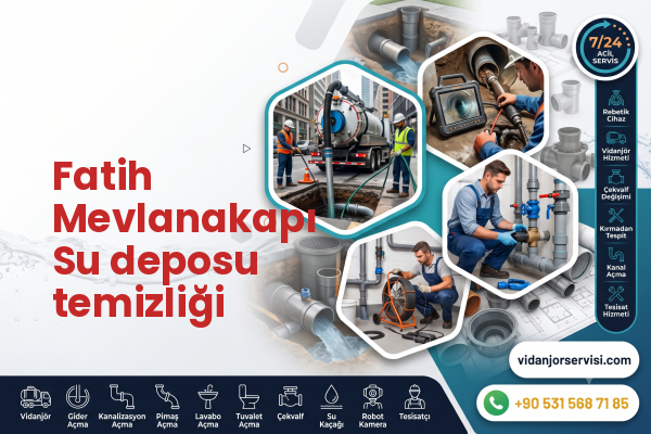 Fatih Mevlanakapı Su deposu temizliği
