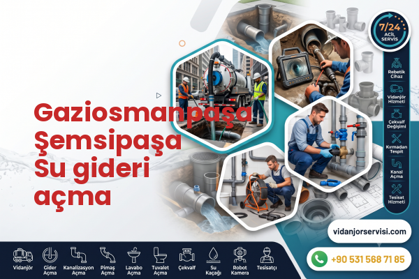 Gaziosmanpaşa Şemsipaşa Su gideri açma