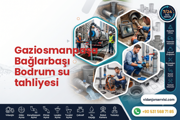 Gaziosmanpaşa Bağlarbaşı Bodrum su tahliyesi