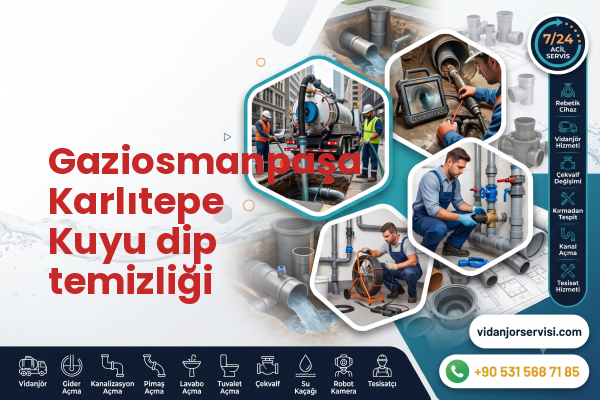 Gaziosmanpaşa Karlıtepe Kuyu dip temizliği
