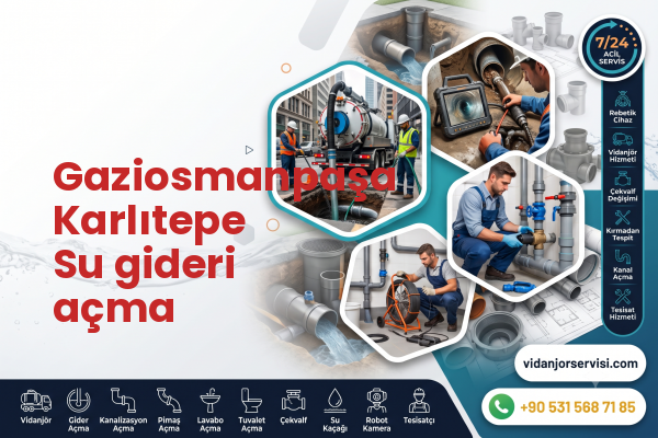 Gaziosmanpaşa Karlıtepe Su gideri açma