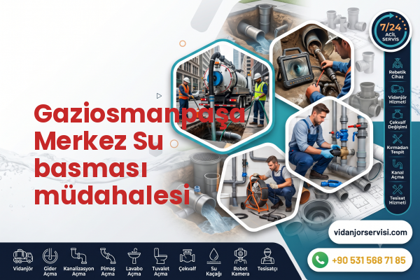 Gaziosmanpaşa Merkez Su basması müdahalesi