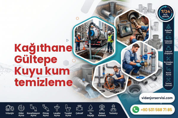 Kağıthane Gültepe Kuyu kum temizleme
