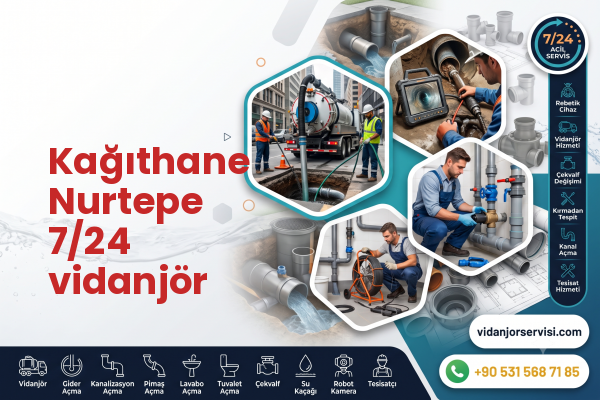 Kağıthane Nurtepe 7/24 vidanjör