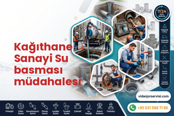 Kağıthane Sanayi Su basması müdahalesi