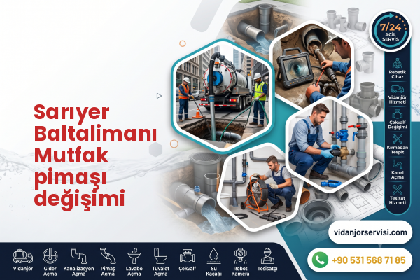 Sarıyer Baltalimanı Mutfak pimaşı değişimi