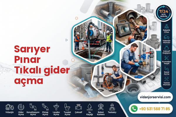 Sarıyer Pınar Tıkalı gider açma