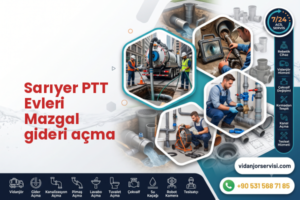 Sarıyer PTT Evleri Mazgal gideri açma