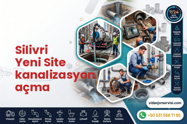 Silivri Yeni Site kanalizasyon açma
